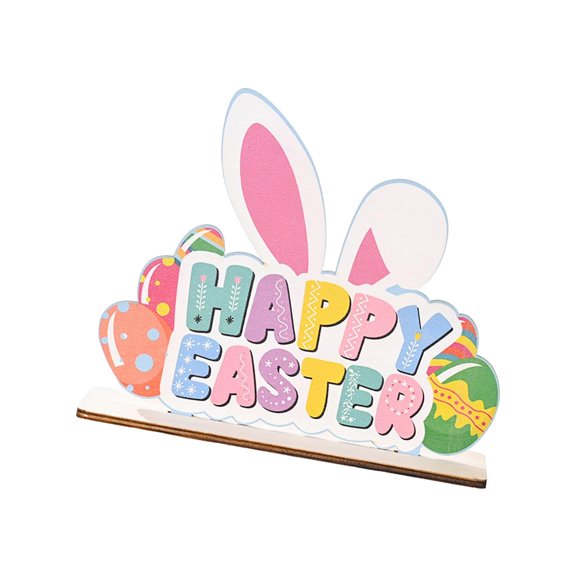 FVDPWYE Wood Easter Decoration Letter Sign Sculpture Crafts DIY Supplies Rabbit Ornament