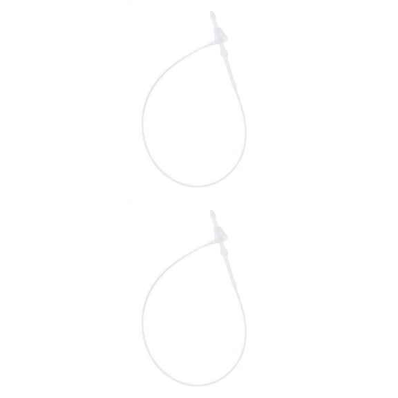 FVDPWYE of 2000 White Plastic Tags Loop Fasteners Tag Required 8cm &