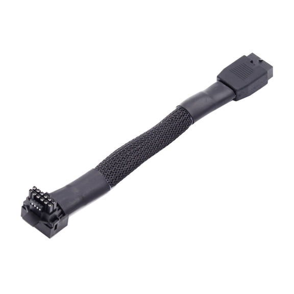 FVH 12VHPWR ATX3.0 PCI-E 5.0 Power Modular Cable Male to Female Down Angled 90 Degree Extension for 3080 3090TI PSU 16Pin 12+4P Graphics Card