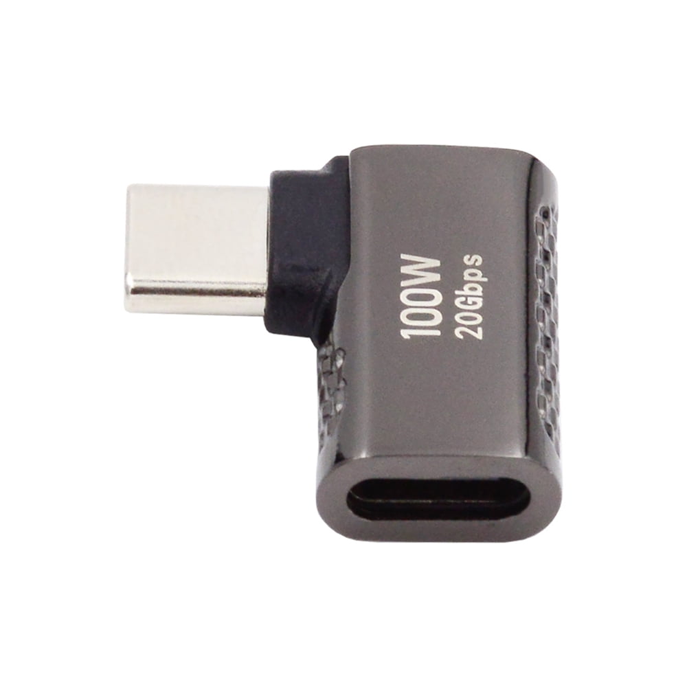 FVH 20Gbps USB4 Type C Male to Female 90 Degree Left Right Angled 100W ...