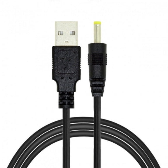 FVH 2pcs/lot USB 2.0 Male Type-A to 5V DC 4.0x1.7mm DC Power Round Plug Cable 150cm 24AWG