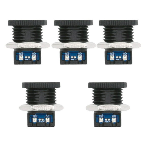 FVH 5pcs/set DIY OEM Type C Female Socket Connector to 6Pin PCBA Pinout Scew Nut Mount Type DC 5V/20V PD Power