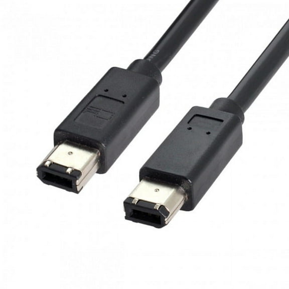FVH 6 Pin to 6Pin FireWire 400 to FireWire 400 6-6 ilink Cable IEEE 1394 1.8m Black