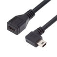 thumbnail image 1 of FVH 90 Degree Left Angled Mini USB 5Pin Male to Female Extension Cable 30cm for GPS Camera, 1 of 9