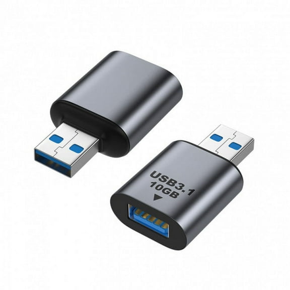 FVH Adapter USB 3.0/3.1 Type A Female to USB 3.0/3.1 A Male Data Adapter 10Gbps Extension for Laptop Desktop