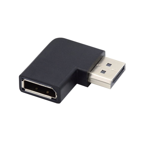 FVH Angled DisplayPort 1.4 Male to DP Female 8K 60hz Adapter Ultra-HD UHD 4K 144hz 7680*4320 for Video PC Laptop Monitor