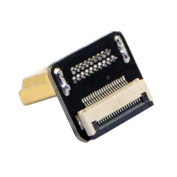 FVH CYFPVHDMI HDMI Type A Male Connector Up Angled 90 Degree for FPV HDTV Multicopter Aerial Photography