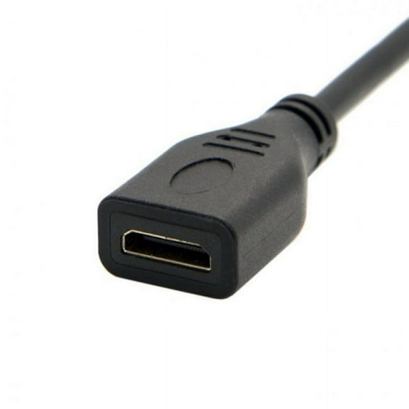 FVH D Type Micro HDMI 1.4 Male to Mini HDMI 1.4 Female C Type Extension Cable 10cm for Laptop PC HDTV