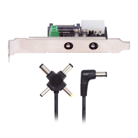FVH DC 12V 5V Output Power System Intelligent Control Management System Power Card with PCI-E Bracket for Monitor Router