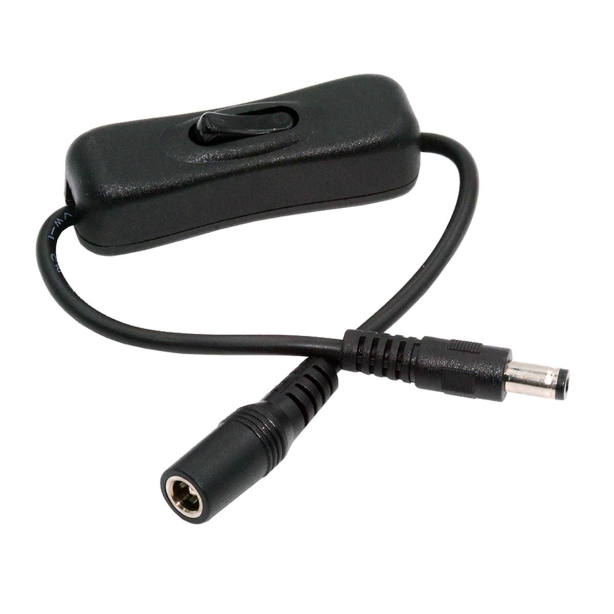 FVH DC Cable with On Off Power Switch Button DC 5.5x2.1mm Male to ...