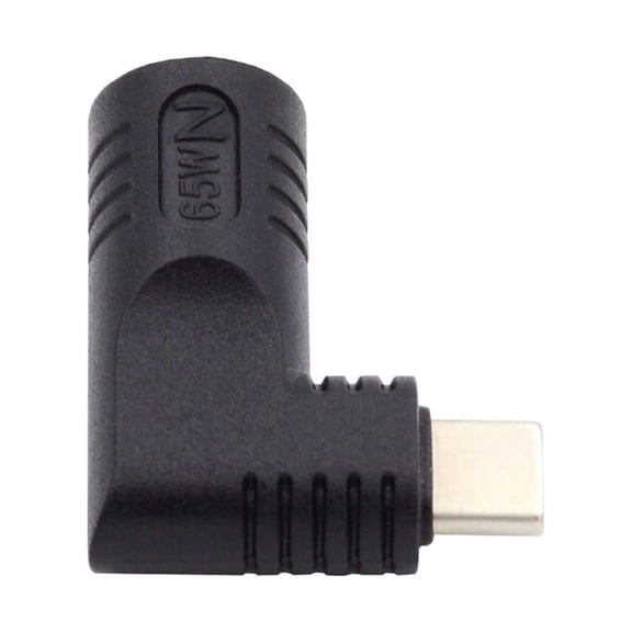 FVH DC Jack 3.5x1.35mm Input to USB-C Type-C Angled 90 Degree Power Plug Charge Adapter for Laptop Phone