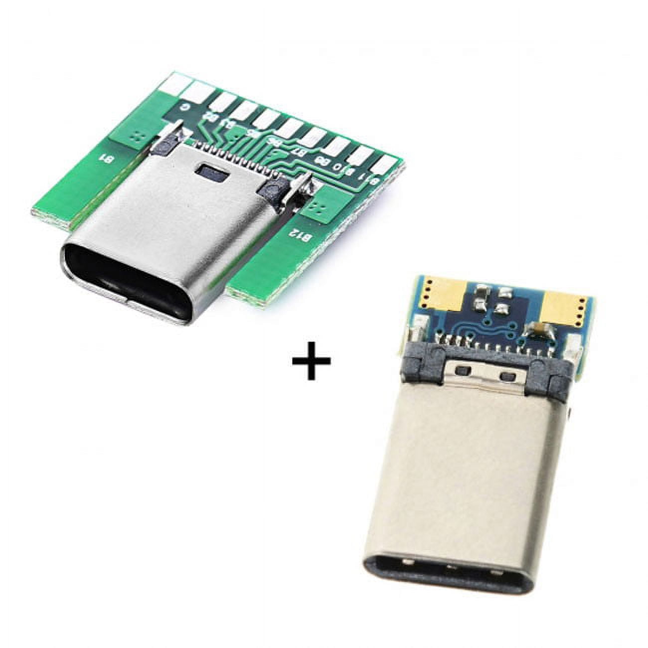 FVH DIY 24pin USB 3.1 Type C Male Female Plug Socket Connector SMT type ...