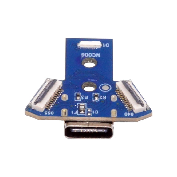 FVH DIY Solder Type-C Female Socket Replace Micro-USB 5Pin for PS4 DualShock JDS-040 JDS-055 Repair Part Board Connector Module