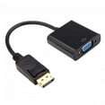 thumbnail image 1 of FVH DP DisplayPort Display Port Source to VGA Female Sink Monitor Projector Cable Support ATI Eyefinity Black, 1 of 7
