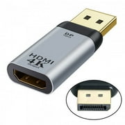 FVH DisplayPort DP Source to HDMI Sink Displays 4K@60hz Ultra HD Converter Adapter for Laptop HDTV