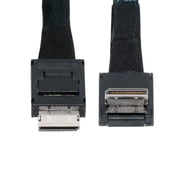 FVH Down Angled 90 Degree OcuLink PCIe 4.0 PCI-Express SFF-8611 4i to SFF-8611 Data Active Cable for eGPU SSD 80cm
