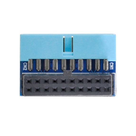 FVH Down Angled USB 3.0 20Pin 19Pin Male to Female Extension Adapter 90 ...