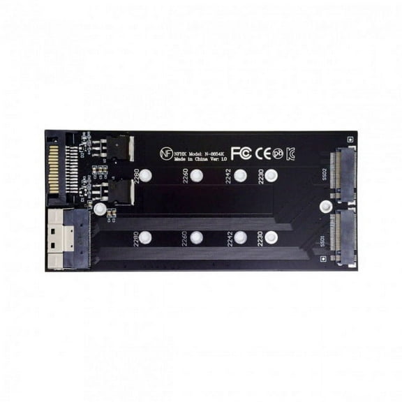 FVH Dual 2X NVME M.2 AHCI to PCIE Express 3.0 4.0 Slimline SFF-8654 8X Raid Card VROC Raid0 Hyper Adapter