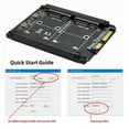 thumbnail image 1 of FVH Dual MSATA Mini-SATA SSD Card JBOD Raid0 Span Bridge to 2.5inch SATA Combo HDD Disk Drive Enclosure, 1 of 14