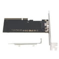 thumbnail image 1 of FVH External Slimline SFF-8654 8X 74Pin to PCIE Express 3.0 PCIE4.0 Raid Card VROC Raid0 Hyper Adapter, 1 of 9