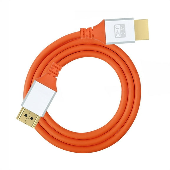 FVH HDMI 4K to HDMI Ultra Soft High Flex HDTV Cable Hyper Super Flexible Cord High Speed Type-A Male to Male for Computer HDTV