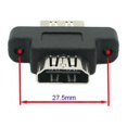 thumbnail image 1 of FVH HDMI Female To HDMI 1.4 Female Extension Extender Coupler Adapter with Panel Mount Holes, 1 of 7