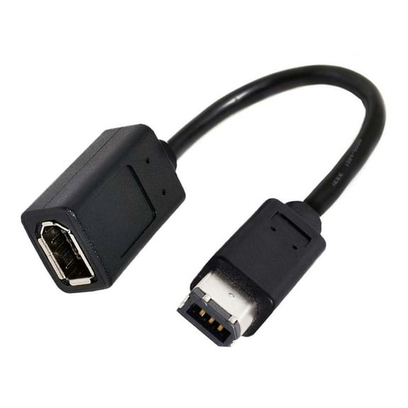 FVH IEEE 1394 6Pin Female to 1394a 6Pin Male Extension Data Video Capture Card Firewire 400 to 400 Cable 20cm