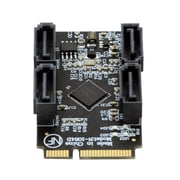 FVH Mini PCI-E PCI Express to SATA 3.0 Four Ports Adapter Converter 6Gbps Hard Drive Extension Card for SSD