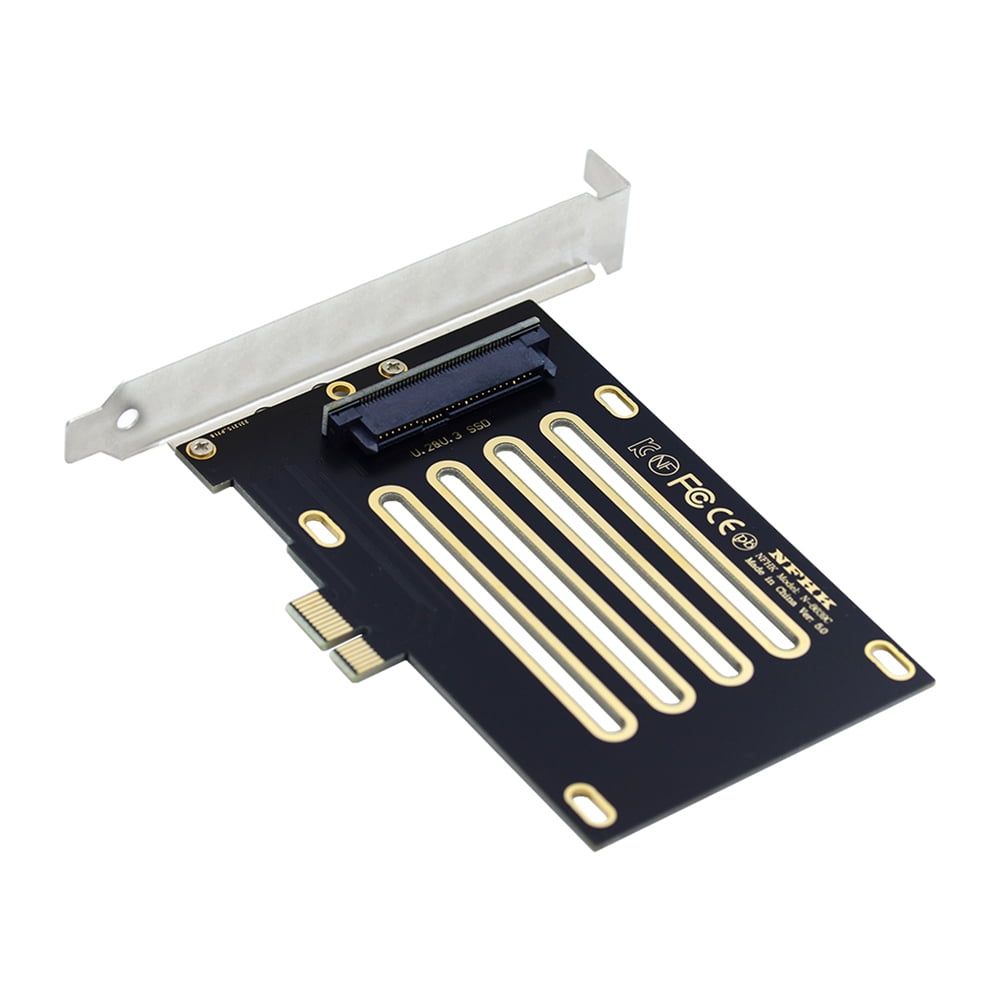 PCIe x 4 to SFF-8639 U.2 Male with SATA Power Adapter