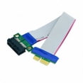 FVH PCI-E Express 1X Slot Riser Card Extender Extension Ribbon Flex ...