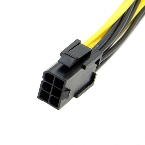 FVH PCI-E PCI Express ATX 6Pin Male to Dual 8Pin 6Pin Female Video Card Extension Splitter Power Cable