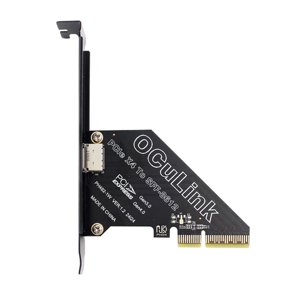 FVH PCI-Express 4.0 PCIE 4x to Oculink SFF-8612 SFF-8611 Host Card for U.2 SSD eGPU External Graphics Card Dock