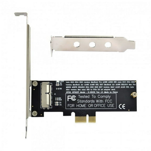 FVH PCI Express PCI-E 1X to 12+16Pin 2013-2017 Mac Pro Air SSD Convert Card for A1493 A1502 A1465 A1466