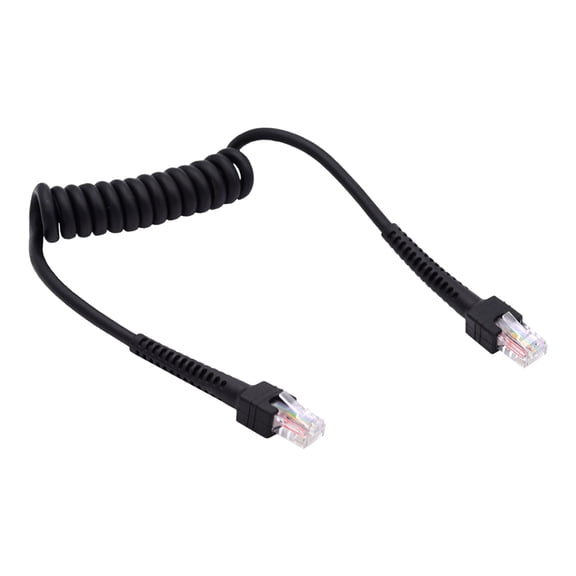 FVH RJ45 Cat6 8P8C UTP Male to Male Stretch Coiled Cable Lan Ethernet Network Patch Cord 100cm