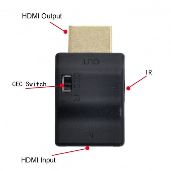 FVH Remote Controlled HDMI 2.0 IR Adapter with CEC ARC Function HDCP Compliant Support to Close CEC