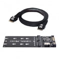 thumbnail image 1 of FVH SFF-8654 Cable Card U2 Kit NGFF M-Key to Slimline SAS NVME PCIe SSD SATA Adapter for Mainboard, 1 of 7