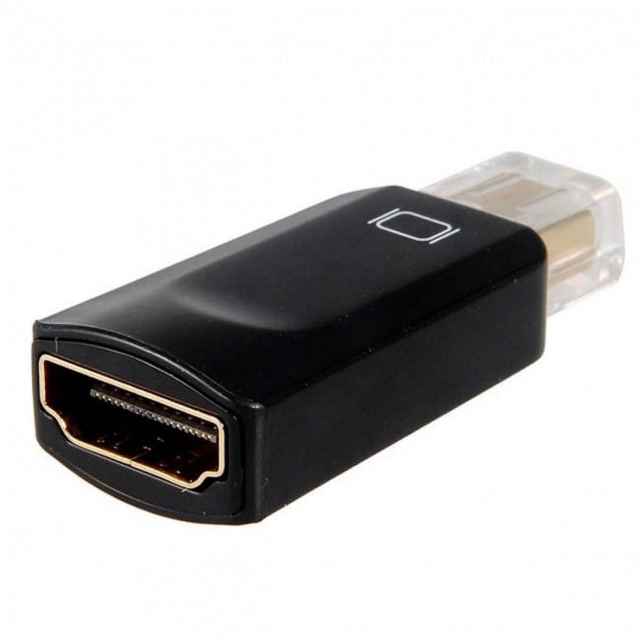 FVH Thundebolt Mini DisplayPort DP Male to HDMI Female Audio video Adapter for Macbook Black Color