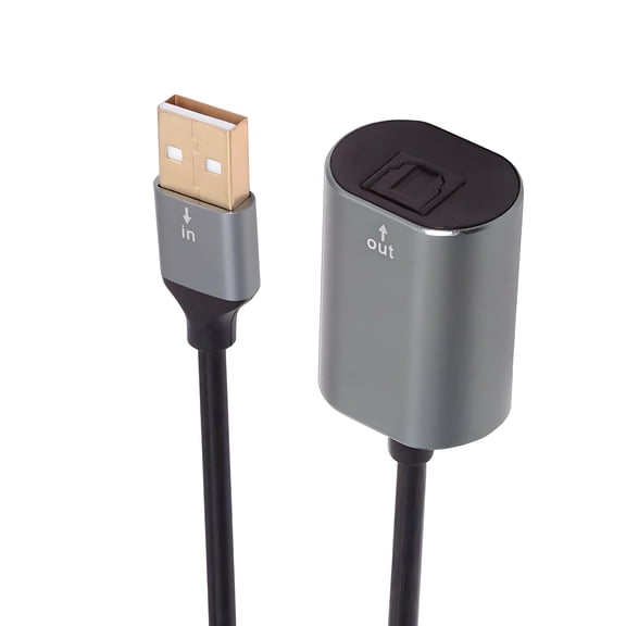 FVH Type-A to SPDIF Toslink Optical Audio Jack Opt USB2.0 Male to Digital Optical Fiber Optic Sound Interface Female Adapter Wire for Laptop Desktop