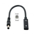 thumbnail image 1 of FVH Type C USB-C Female Input to DC 5.5*2.1mm Power PD Charge Cable fit for Laptop 18-20V, 1 of 7