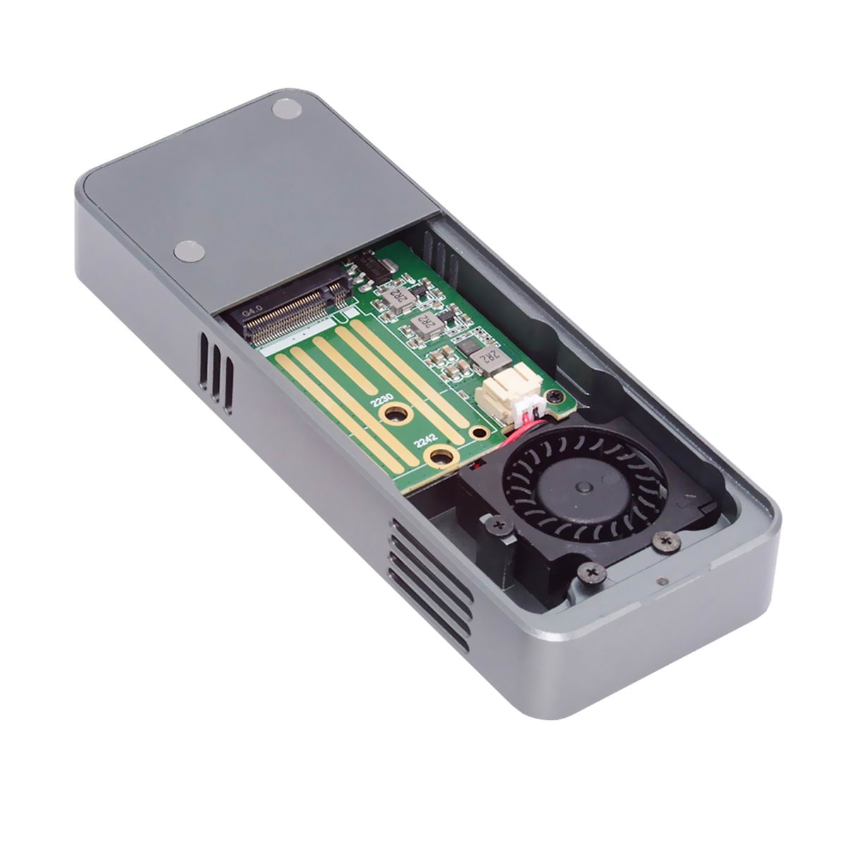 FVH Type-C USB4 40Gbps to PCI-E 4.0 X4 SSD NVME NGFF M-Key Enclosure USB-C 20Gbps ASM2464 Chipset