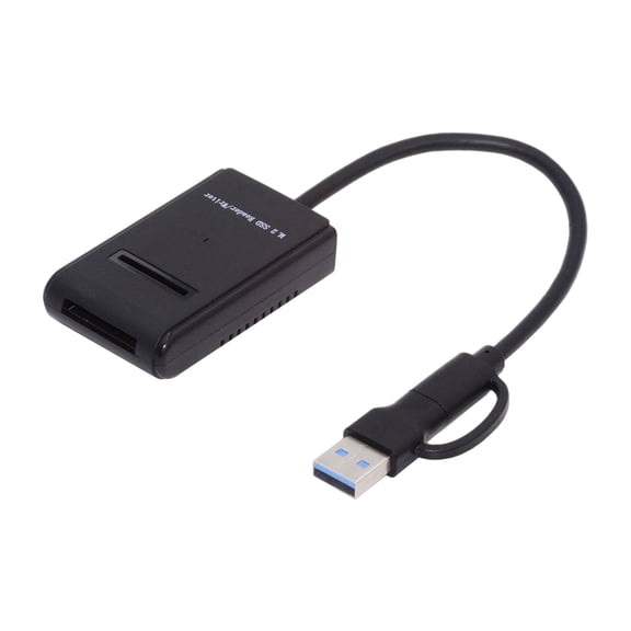 FVH USB 3.0 USB-C Type-C Type-A to NVME M-key M.2 NGFF SATA SSD Docking Horizontal External Cable Enclosure RTL9210B Chipset