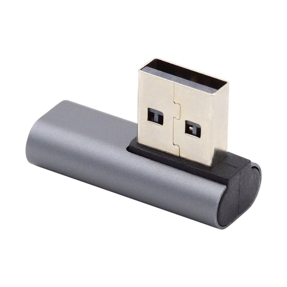 FVH USB-C Type C Female Low Profile 90 Degree Right Angled to USB 3.0 A Male Data Adapter for Laptop Desktop