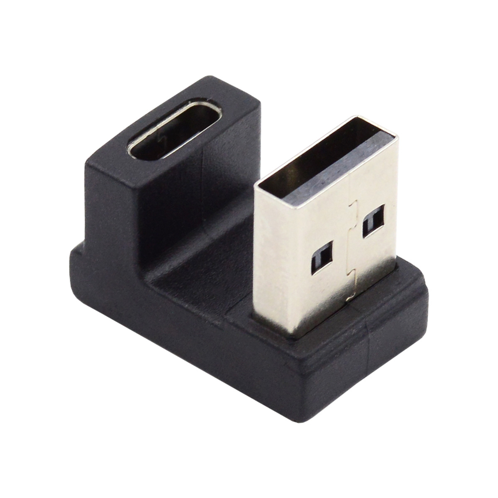 FVH USB-C Type C Female Up Opposite U Shape Back Angled to USB 3.0 A ...