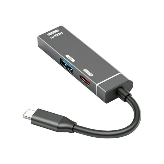 FVH USB-C Type-C to HDMI 4K@120hz USB 3.0 OTG Converter HDTV Multiport Adapter with Female PD 100W Power Port