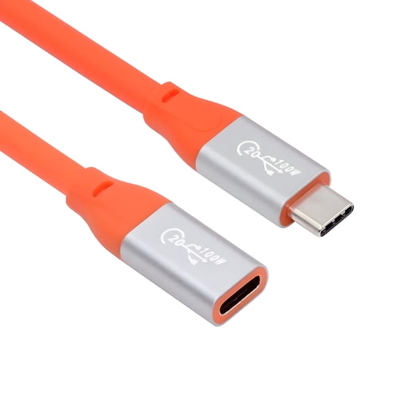FVH USB3.2 Male to Female Extension Cable 20Gbps Ultra Soft High Flex with 100W and 8K 5K USB4.0 Type-C Compatible with Thunderbolt3/4