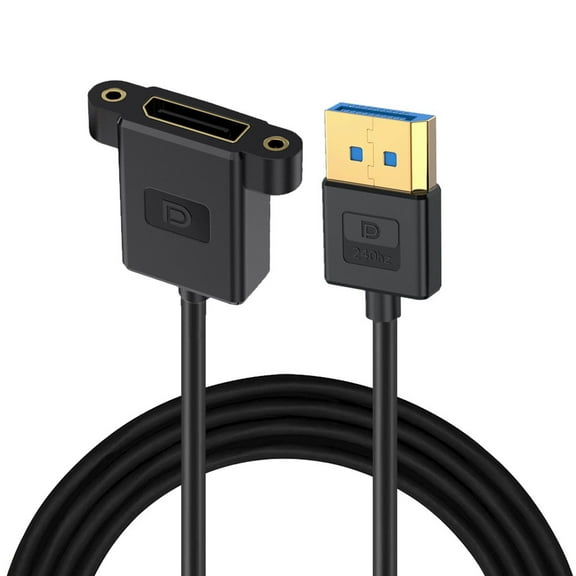 FVH Ultrafine DisplayPort 1.4 DP Male to Female Extension Cable 8K 60hz 4K 144hz for Desktop Laptop Monitor Graphics Card 30cm