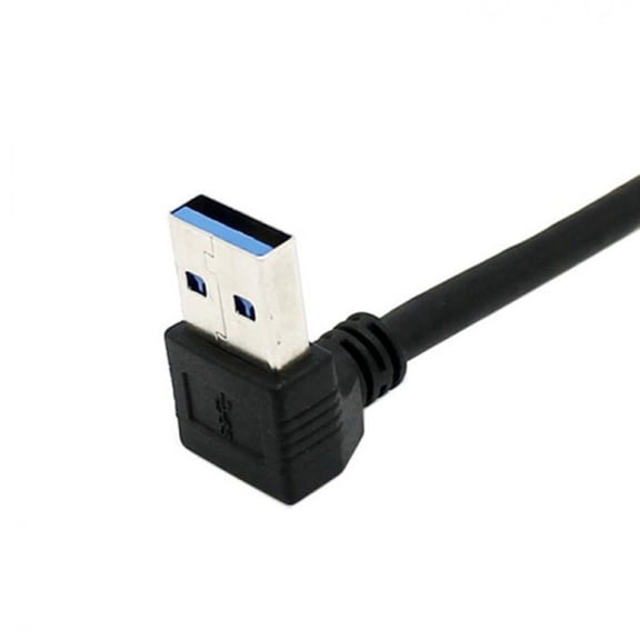 FVH Up Angled 90 Degree USB 3.0 to Micro 10Pin Right Angled Cable 20cm for Cell phone Hard Disk SSD
