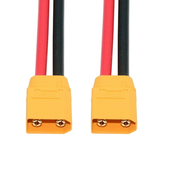FVH XT90 Male to Male 10AWG Extension Cable Connector for RC Battery Portable Power Station Solar Panel