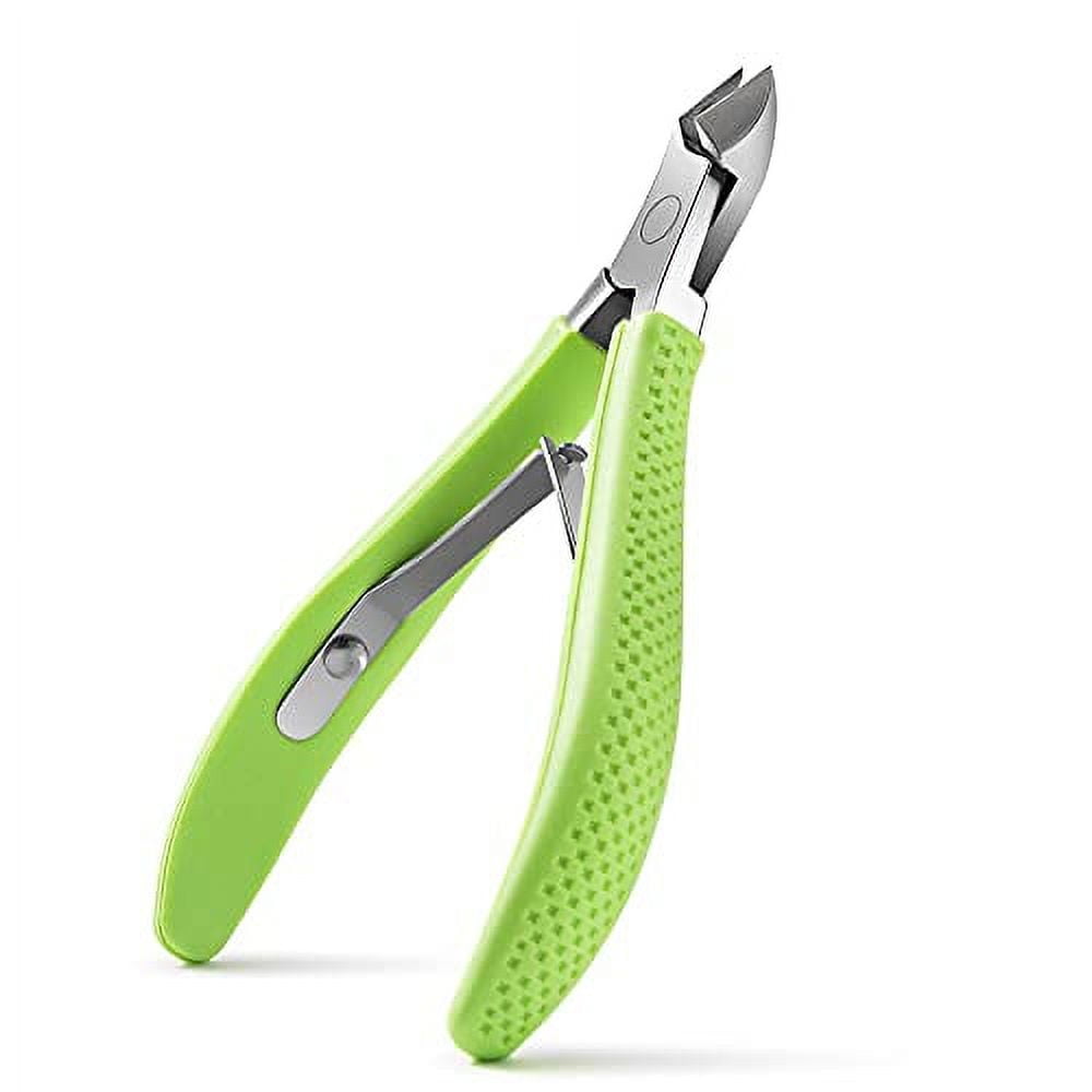 FVION Cuticle Clippers â€“ Small Cuticle Trimmer, Rubber Coated Handle