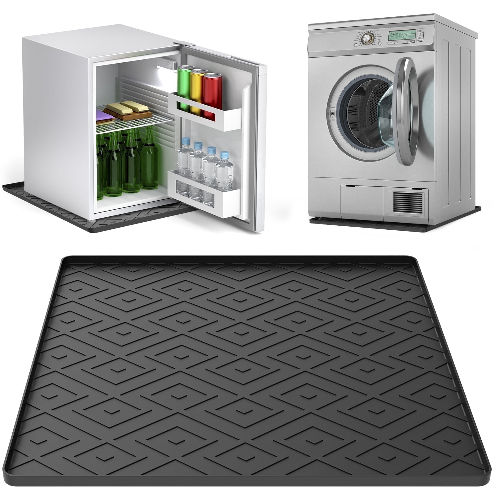 FVKRNYZ, Mini Fridge Silicone Mat, 19.7